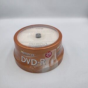 Memorex DVD-R 16x 4.7GB 25 Pack Spindle Recordable NEW & SEALED